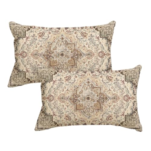 Artoid Mode Boho Bohemia Style Vintage Beige Cushion Covers 