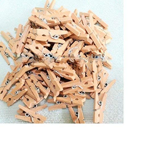 Artemio Mini Pinces à Linge En Bois - Lot De 45 Pièces Beige - Pour Bricolage, Déco, Loisirs Créatifs