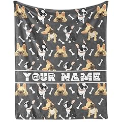 French Bulldog Blanket 3 Custom Name