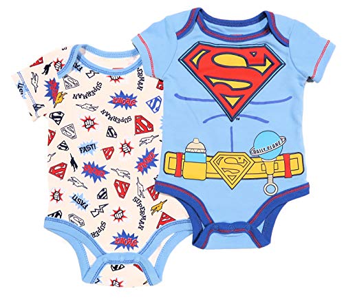 Image of DC Comics Superman Baby Boys 2 Piece Bodysuit