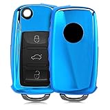 FLEXIBEL & ELASTISCH: Das TPU Silikon Schutzcover ist eine Abdeckung, die sich Deinem Zündschlüssel durch biegsames Silicon anpasst. Die Auto Schlüssel Silikonhülle ist dabei reißfest und rutschfest.