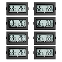 Digital Thermometer Innen Hygrometer Mini Hygrometer Thermometer Innen Reptilien Digitaler Hygrometer, für Büro, Küche, LCD-Thermometer Inkubator, Thermometer Gewächshaus (8)