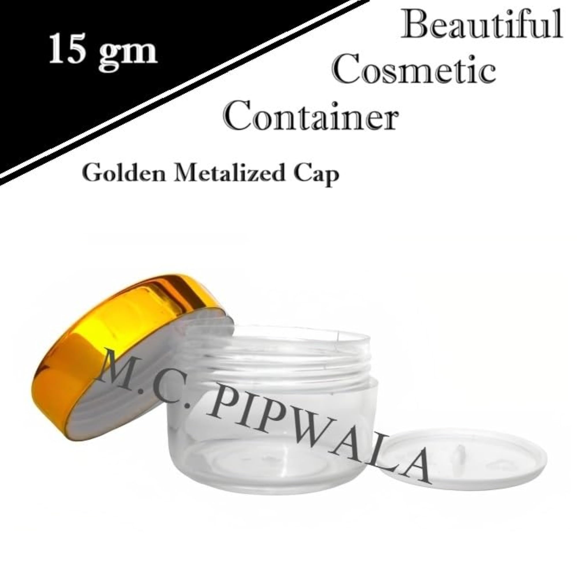 15 gm Round P.S. Transparent Container with Cap