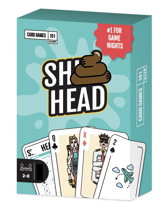 CardGames101 | S**t Head Card Game for Adults | Party & Drinking Game | 2–4 Players | 10 MINS | Travel Card Game