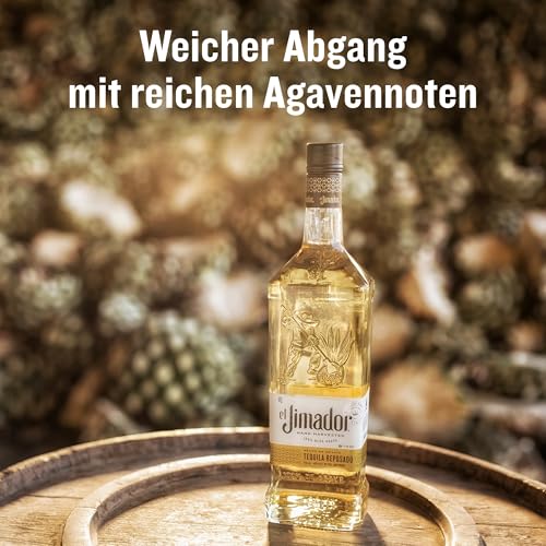El Jimador Reposado Tequila - Premium Tequila - Geschenkempfehlung - Mit Noten von Vanille und Zitrusfrüchten - 0.7L/38% Vol.