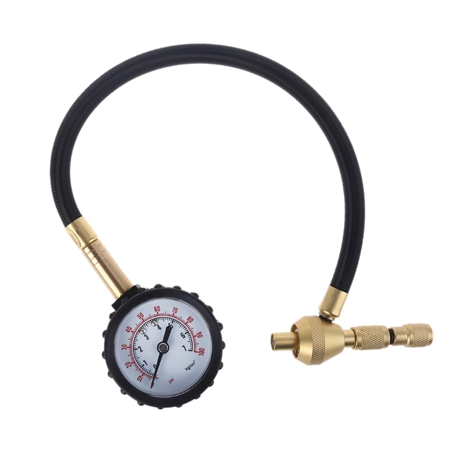 HMTE Manometro per deflettore Pneumatico rapido Professionale 100Psi con mandrino Speciale Adatto per Pneumatici Fuoristrada di Grandi Dimensioni 4X4 su Jeep