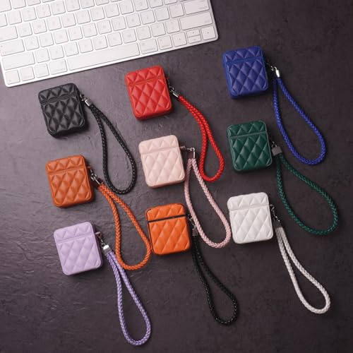 Coque AirPods 1/2 silicone souple rose anti-rayure diamant
