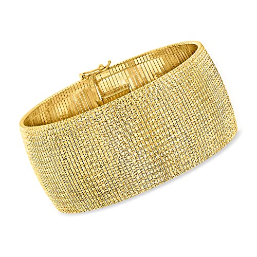 Ross-Simons Italian 18kt Gold Over Sterling Omega Bracelet