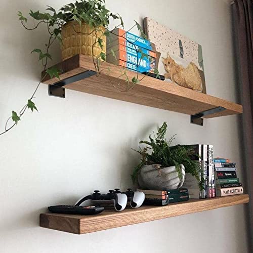 Ymdparts L SHELF BRACKETS 6 INCH Floating Shelf Brackets Heavy Duty - 1/5 Inch Thick Industrial Black Metal L Brackets, Premium Solid Steel Shelf Supports For Shelves thumb #6