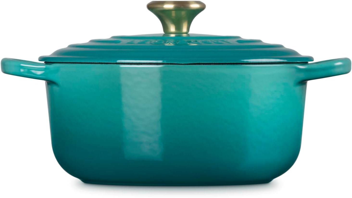 Le Creuset Signature Runder Kasserolle/Dutch Oven -20 cm - Bleu Riviera