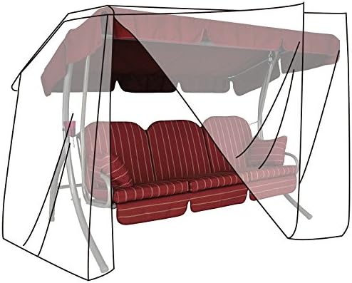 WOLTU Schutzhülle Hollzwoodschaukel, 150x215x150 cm, Abdeckung für Gartenmöbel, Abdeckhaube aus PE, Plane UV-Beständig wasserabweisend Winterfest reißfest Transparent