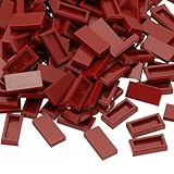 Specifiche: Colore: Rosso Cachi; Materiale: Plastica; Dimensioni: 16 x 8 x 3mm / 0.6 x 0.3 x 0.1 pollici (L * P * H); Stile: Piastrelle Quadrate 1x2; Lista imballaggio: 370 x Piastrelle Da Costruzione