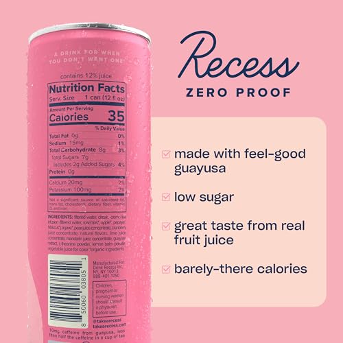 Image of Recess Zero Proof Non-Alcoholic Classic Cosmo Mocktail, 12 Pack