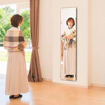 Amazon.co.jp: 鏡 全身 壁掛け 大型 四角 姿見 39×165cm[ 特大