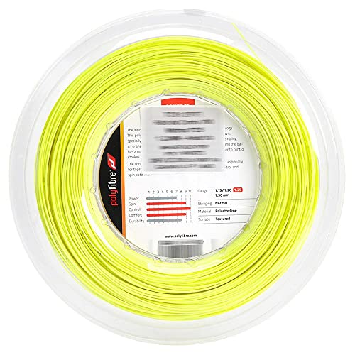 Polyfibre Unisex's Tcs 200M Neonyellow 1,25 mm String Reel-Yellow