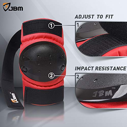 image for JBM international Adult / Child Knee Pads Elbow Pads Wrist Guards 3 In
