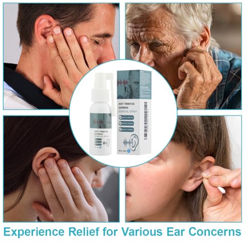 Olive Oil Ear Spray, Sanftes Ohrenschmalz-Entfernungsspray, Entfernt verhärtetes Ohrenschmalz, um verstopfte Ohren zu lindern 30ml