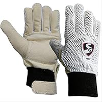 SG Inner Gloves Test | Multicolor | Professional Grade Padded Gloves | Superior Finger Protection | Comfortable & Durable Wicketkeeper Gloves for Junior Cricketers