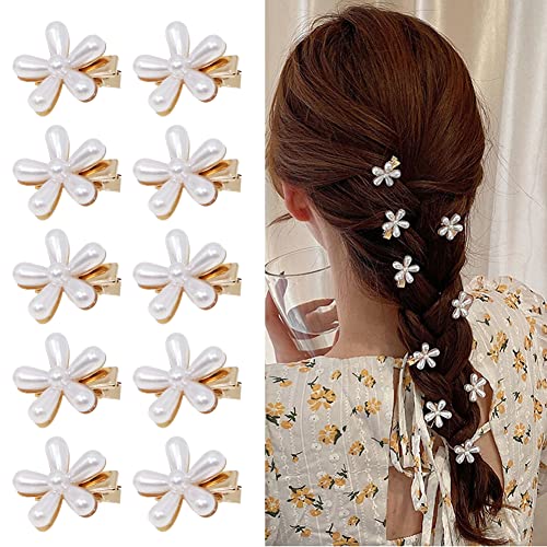Kleine Blumen-Haarspangen Für Damen – Zarte Haarklammern Für Lockere Frisuren