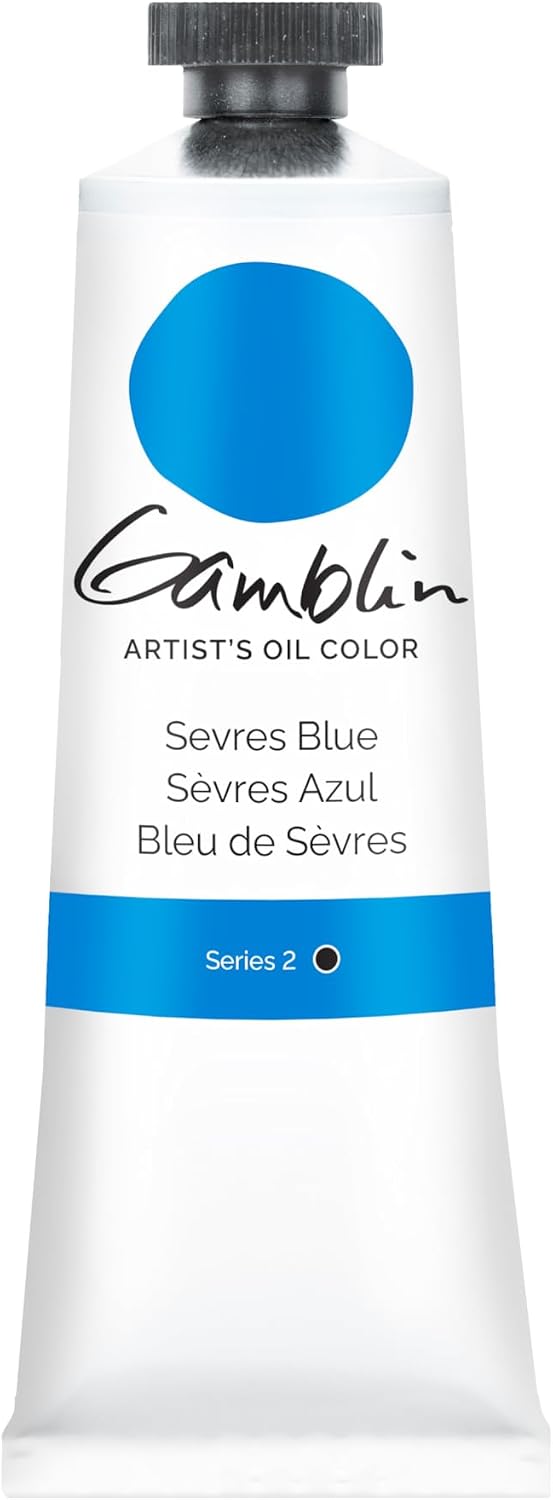 Gamblin Artist's Oil Paint, 37ml tube, Sevres Blue (1665)