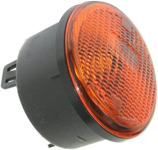 Front Turn Signal Side Marker Light Lens Cover, Front Parking Lamp Housing, 2007-2013 Compatible with Jeep Wrangler JK
