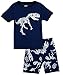 Boys Pajamas Dinosaur Little Kid Shorts Set 100% Cotton Sleepwear Toddler Pjs