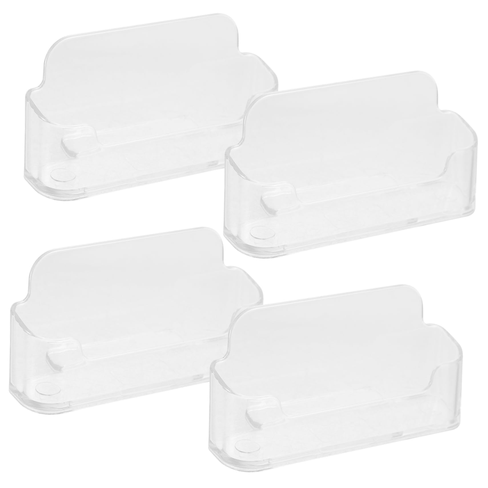 NUOBESTY 4 Juegos Tarjetero Transparente Tarjetero Tarjetas Visita Tarjetero Para Tarjetas De Visita Mesa Porta Tarjetas Carpeta De Tarjetas Pararse Base De La Tarjeta 、pc 4 Uds * 4