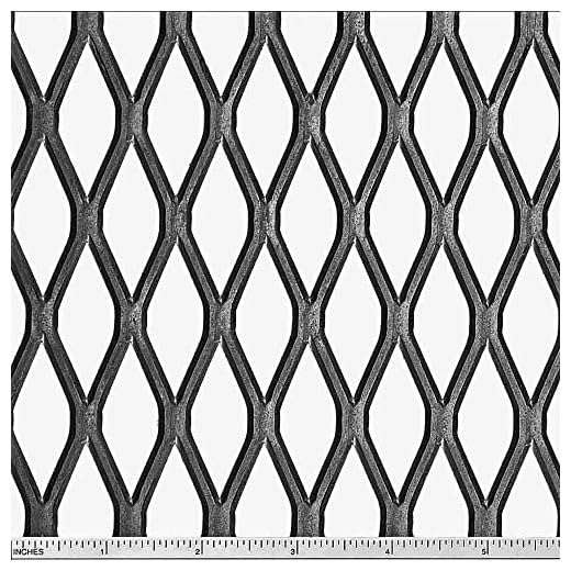 SOSCo Metals 3/4" #9 x 24" x 24" Expanded Metal - Flattened, Great for Grills and Smokers