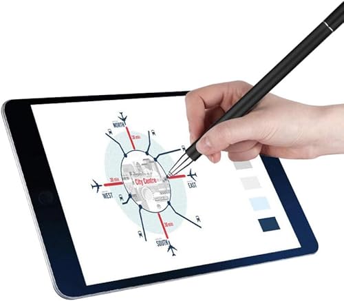 Miniatura 4 de Lápiz capacitivo, tapa de magnetismo, alta sensibilidad y precisión, universal para tabletas y otras pantallas táctiles, color blanco