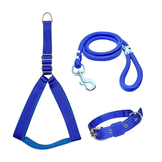 BR Dog Harness, Dogs Accessories, Harness for Small Dogs, Control Handle, Dog Belt Outdoor,Dog Vest Harness,Dog Collar & Leash Set (Blue, XS, Suitable for 0.5-4kg) (B0D5MFB9GB) Amazon Price History, Amazon Price Tracker