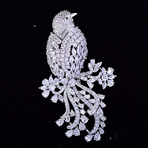 Broche oiseau pour personnaliser vos vestes et manteaux chic