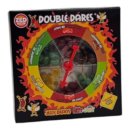 Zed Candy Double Dares Hot or Not Jelly Bean Spinner Game Strawberry or Chilli Flavours