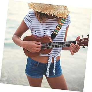 Vaguelly 3 Pièces Imprimé Poupée Baryton Ceinture PU Floral Sangle Pratique Et Cravate Fleur Guitare Shouler Ténor… - Les Beatles, Paul McCartney, John Lennon, RIngo Starr, George Harrison Vaguelly 3 Pièces Imprimé Poupée Baryton Ceinture PU Floral Sangle Pratique Et Cravate Fleur Guitare Shouler Ténor… – Image 5
