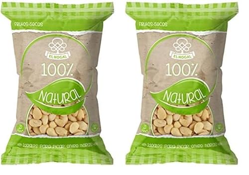 El Nogal Frutos Secos Almendra Repelada Cruda, 100% Naturales, Bolsa 50 G (Paquete de 2)