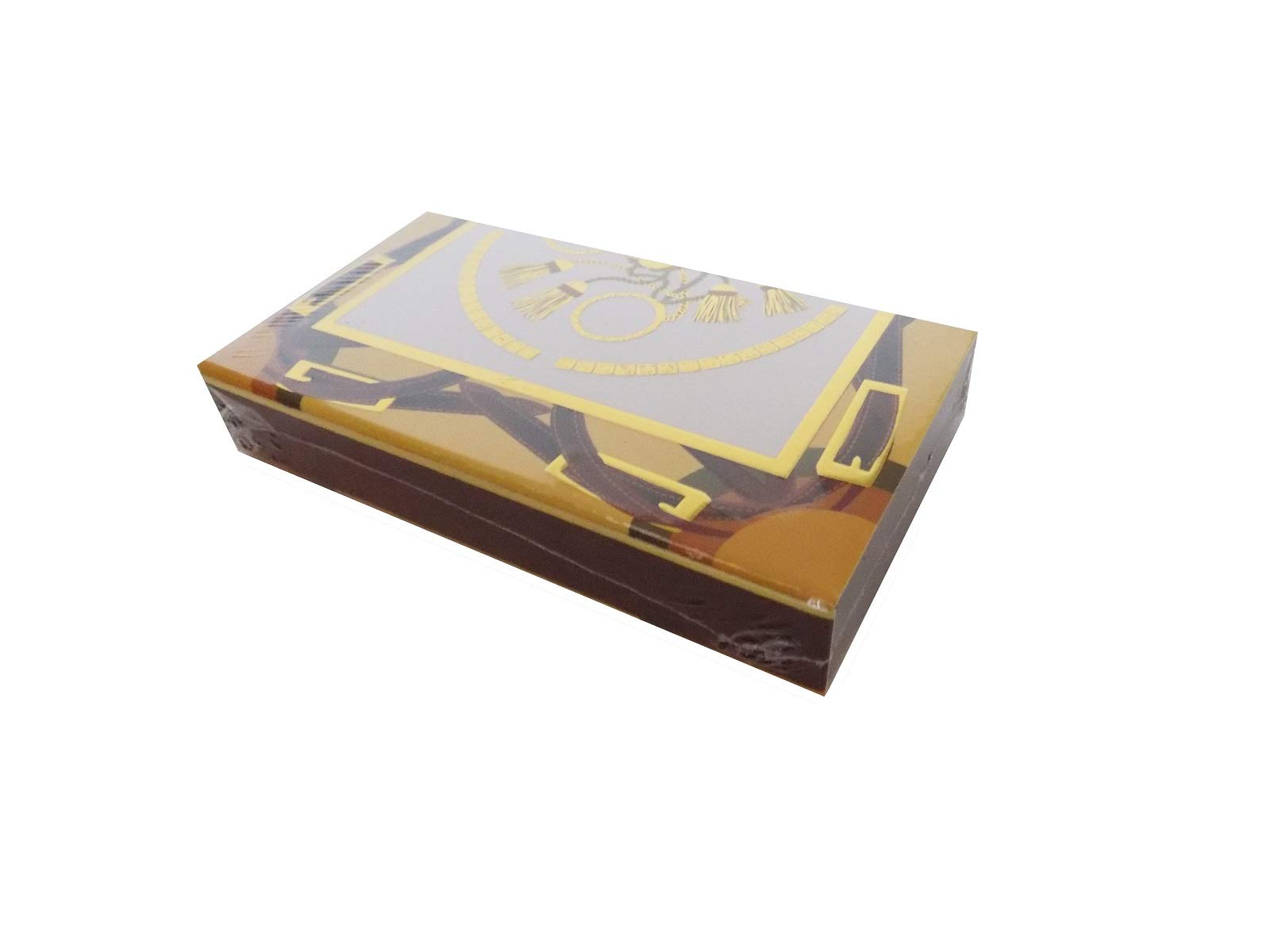 Designer Matches Chain Brown on Embossed Matte 4" Collectible Matchbox