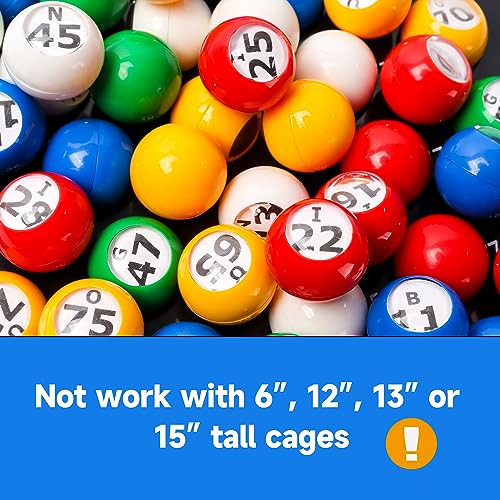 GSE Games & Sports Expert Professional Bingo Master Board & 7/8" Multi-Color Balls, Black Bingo Calling Board for Parties, Large Groups, Family Game Night - Thumbnail 4