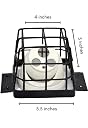 Stand WallahCCTV Cage Protection for Dome Camera | Metal Security Camera Housing Guard for Indoor Outdoor Use | Vandal Resistant Dome Camera Cover gallery image
