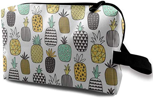 Preisvergleich Produktbild Pineapple 777 Kosmetiktasche mit geometrischem Muster auf Weiß