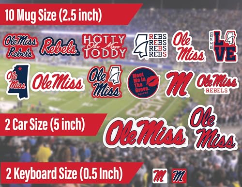 Image of South Carolina Gamecocks Stickers & Decals 14 Pc Set, USC Car Decal