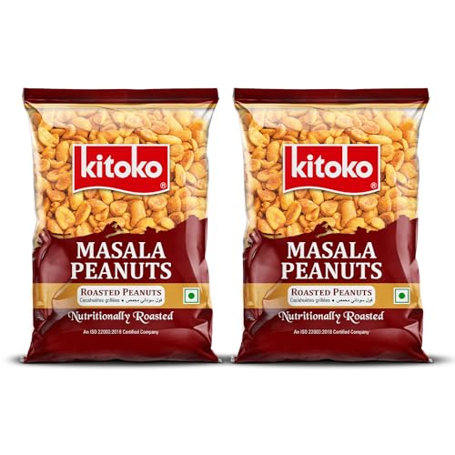 Image of Kitoko Roasted Masala Peanuts without Skin 200gm Pack of 2