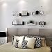 SONGMICS Set de 3 Estantes de Pared, Estantes Flotantes, 30/45/60 cm, Decorativos,...