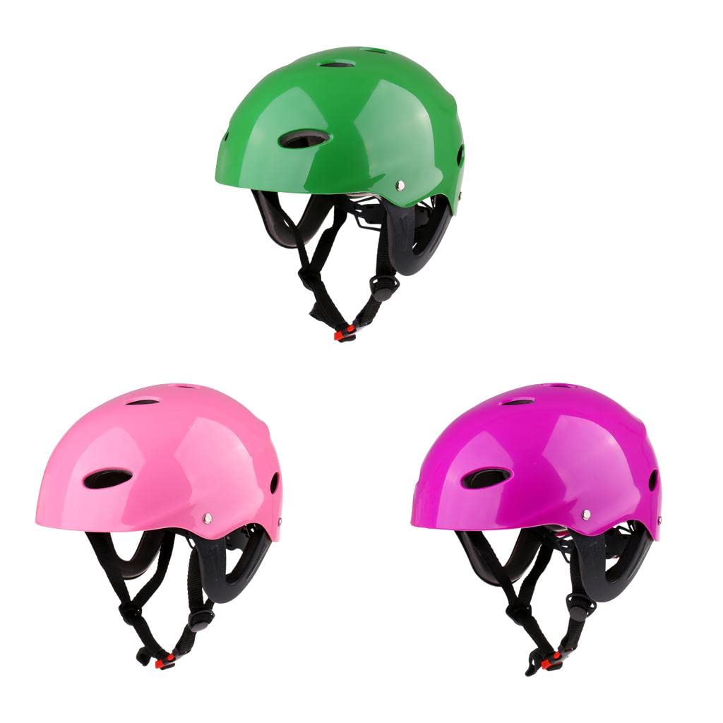 Casco di Sicurezza Wakeboard Kayak Canoa Protezione Orecchio Verde