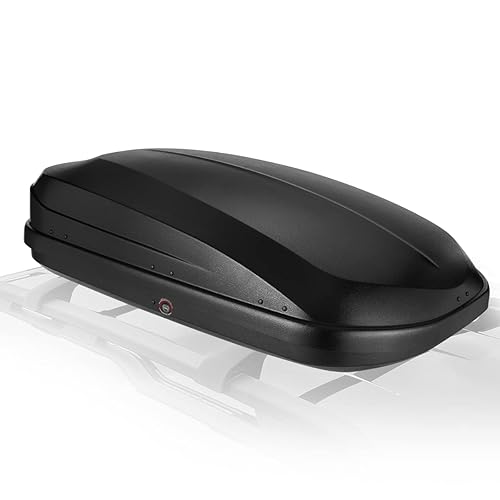 Auto Dynasty Hard Shell Roof Top Mount Car Storage Travel