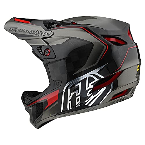 Troy Lee Designs Adult|Downhill|Mountain Bike|Bmx|Full Face D4 Carbon Helmet Exile W/Mips (Gray, Sm) #TOP2