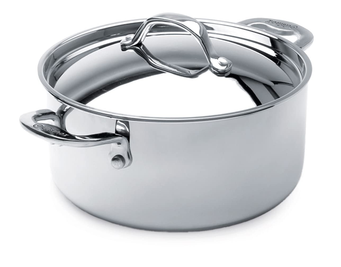 CuisinoxSuper Elite Stainless Steel Covered Dutch Oven, 7" - 3 Quarts