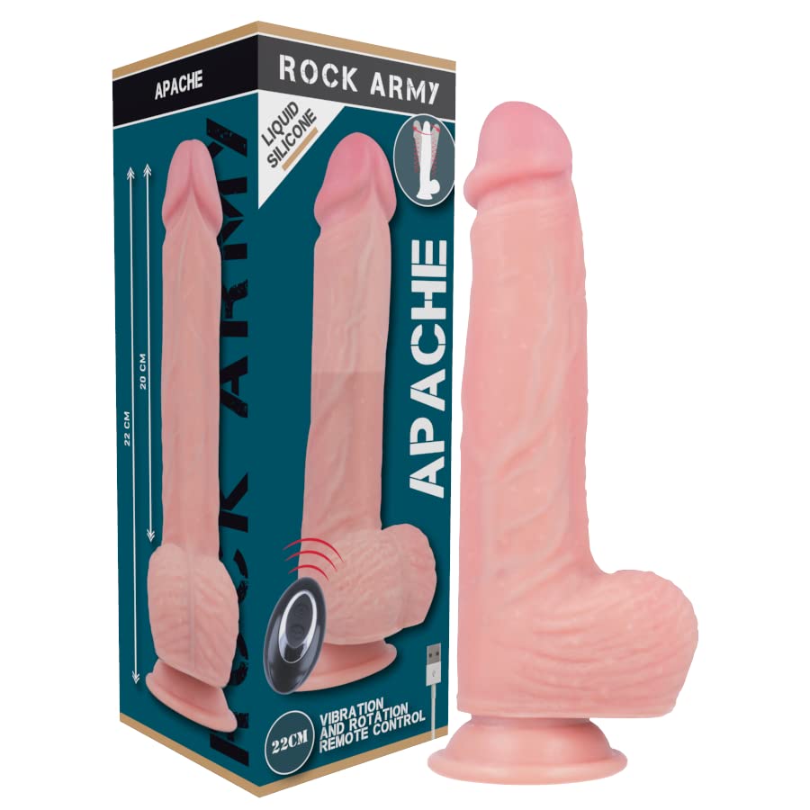 ROCKARMY - Liquid Silicone Vibrator Remote Control Premium Apache 20.5 CM