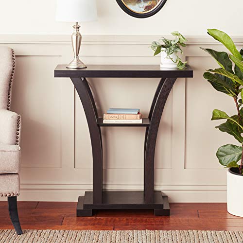 Crown Mark Draper Console Table, Espresso - Thumbnail 2