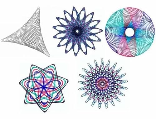 Kit 16 Pcs Espirógrafo Régua Mágica Desenho Geometrico