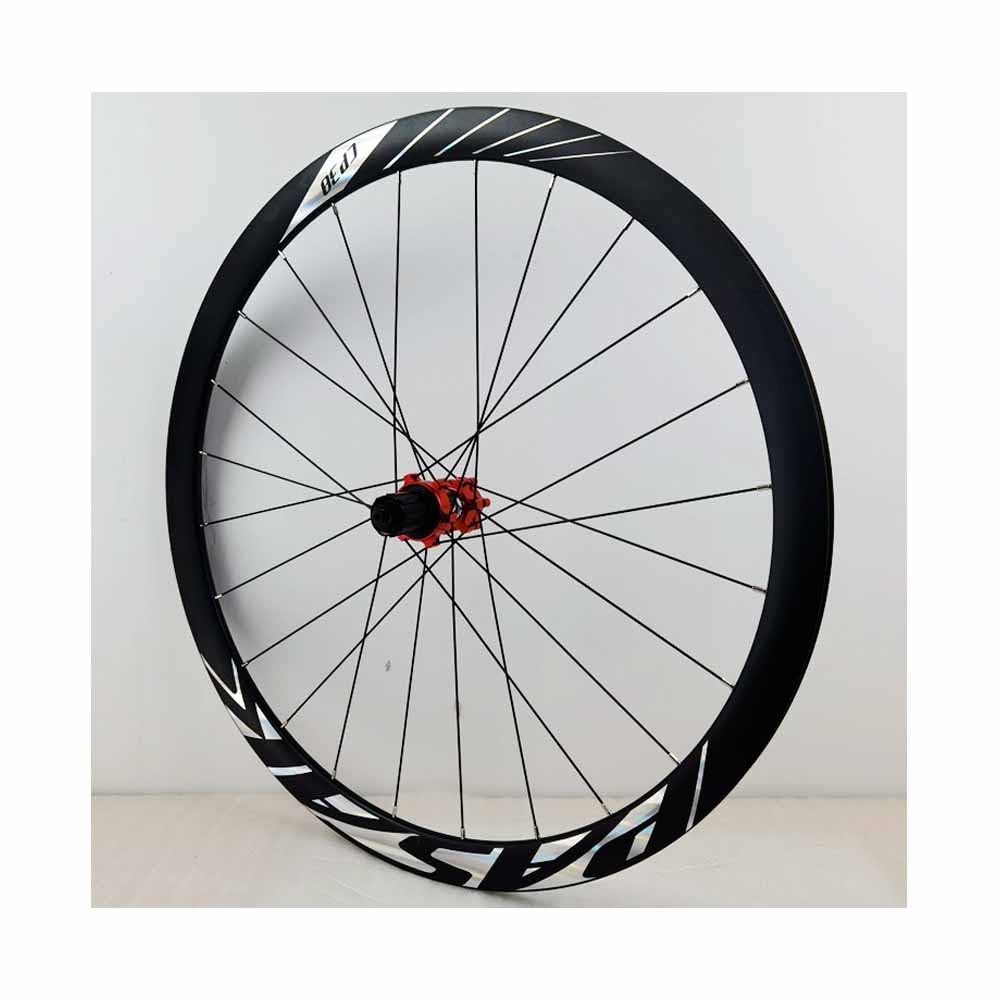 Juego De Ruedas Off-Road De Freno De Disco 700C Ruedas Traseras Y Delanteras De Aluminio 9 * 100/10 * 135mm QR, Llantas De Bici De Doble Pared De 38mm, Casete De 7-12 Velocidades