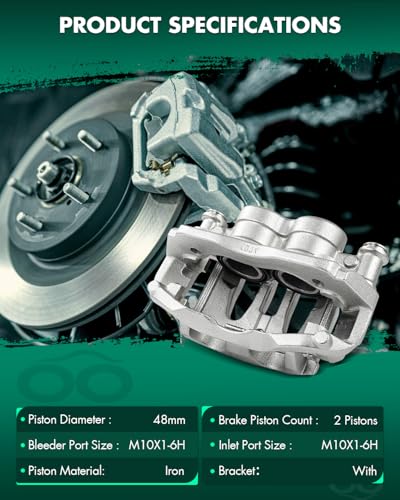 Image of SCITOO 18B5063 Front Left Disc Brake Caliper Assembly w /Bracket for Dodge for Sprinter 2500,for Freightliner for Sprinter 2500,for Mercedes-Benz for Sprinter /for Sprinter 2500